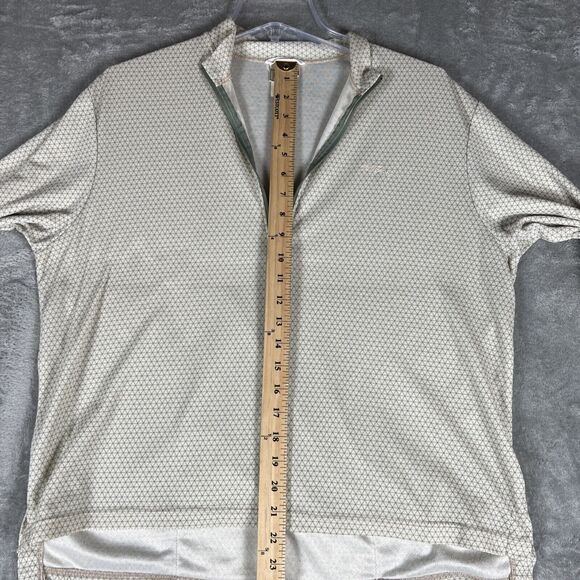 VTG LL Bean Freeport Maine Long Sleeve 1/2 Zip Jersey Geometric Back‎ Pocket L - Picture 6 of 8